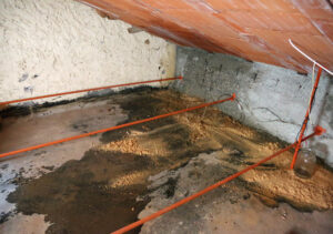 repair standing water under house